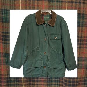 VTG Women’s Preston & York Sport Green Barn Jacket Chore Coat Flannel Lined XS